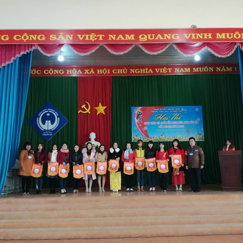 Hội thi giáo viên và trẻ Mầm non múa hát dân ca cấp huyện năm học 2017 – 2018